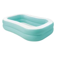 Piscină gonflabilă pentru copii Swim Center Family Aqua, 229×147×46 cm, 600 L, 3+ ani, Intex (57181)