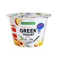 Evrofarma Iaurt grecesc 0% cu piersic 150g