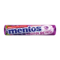 Mentos Guma de mestecat Roll Pure Fruit Strugure 15,5g