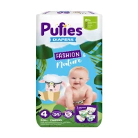 Pufies Scutece Fashion & Nature Maxi N4, 9-14kg 54buc