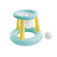 Set de joaca gonflabil pentru baschet in apa, cu cos si minge, 67×55 cm, 3+ ani, Intex (58504)