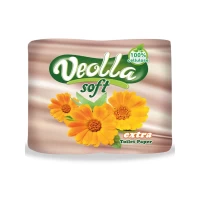 Veolla Туалетная бумага Soft Extra 3 сл 4 шт