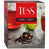 Tess Ceai Earl Grey ceai negru din coajă de citrice aromă de bergamotă 100 buc