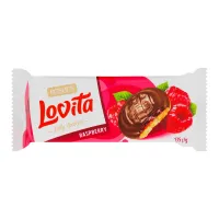 Biscuiti Roshen Lovita cu umplutura de jeleu cu gust de zmeura 135g - thumbs image 1