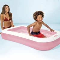 Piscina gonflabila pentru copii cu baza gonflabila 166×100×25 cm, 102 L, 2+ ani, Intex (58423) - thumbs image 2