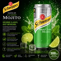 Напиток Schweppes Classic Mojito Безалкогольный сильногазированный 330 мл - thumbs image 2
