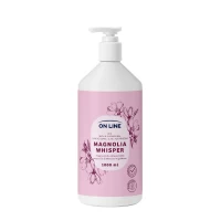 On Line Gel dus Magnolia Whisper 2in1 cu glicerina si vitamina E 1000ml