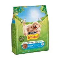 Friskies Junior сухой корм для собак с курицей и овощами, 2,4 кг