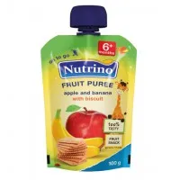 Nutrino Piure din mere, banane si biscuiti (6 luni) 100g - thumbs image 1