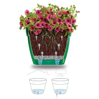 Вазон Asti 18л Белый - Черный - thumbs image 2