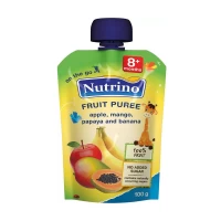 Nutrino Piure din mere, mango, papaya si banane (8 luni) 100g
