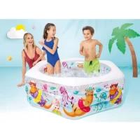 Piscină gonflabilă pentru copii Ocean Reef cu bază gonflabilă, 191×178×61 cm, 541 L, 6+ ani, Intex - thumbs image 2