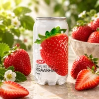 Okf Bautura carbogazoasa cu aroma de capsuni 350 ml - thumbs image 2
