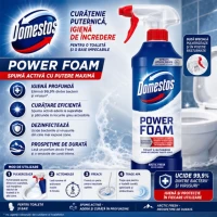 Чистящая пена для унитаза Domestos Power Foam Arctic Fresh 435 мл - thumbs image 2