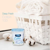 Ватные палочки цилиндрические DeepFresh, 100 шт - thumbs image 2