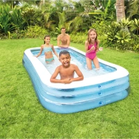 Надувной семейный бассейн Swim Center Family, 305×183×56 см, 1050 л, от 6 лет, Intex (58484) - thumbs image 2