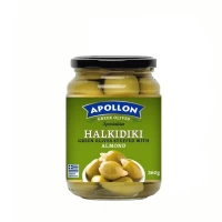 Apollon Olive verzi umplute cu migdale 370ml