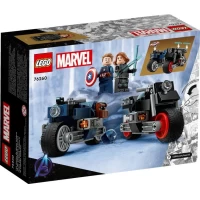 LEGO Motocicletele lui Capitan America si Black Widow Marvel