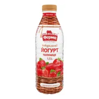 Йогурт Ферма с наполнителем Клубника 1,5% 820г 820г