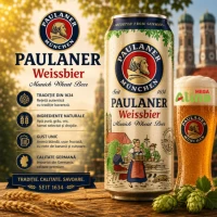 Bere Paulaner blonda nefiltrata 5,5% Doza 500ml - thumbs image 2