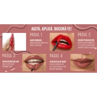 Maybelline Стойкая жидкая губная помада New York SuperStay Vinyl Ink 110 Awestruck с виниловым блеск - thumbs image 6