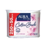 Ватные палочки Aura Eco 250+50 шт