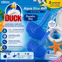 Освежитель для унитаза Duck Aqua Blue 4 в 1 Paradise Bay 2×36 г - thumbs image 2