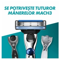 Gillette Rezerve aparat de ras Mach3 Turbo Aloe 5 buc - thumbs image 3