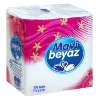 Mavi Beyaz Servetele 30x30 100buc