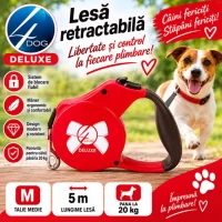 4Dog Delux Lesa Rectatabila talie Msdie 5m pina la 20kg - thumbs image 2