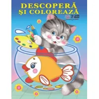 Cartea Descopera si coloreaza Animale domestice
