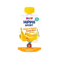 HiPP Sport Surpriză de fructe cu orez (mango, banană, portocală și pară) (12+ luni), 120 g