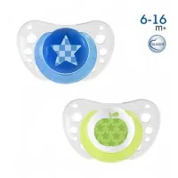 Пустышка Chicco Physio Air Blue силиконовая (6-16 мес.), 2 шт - thumbs image 2