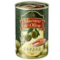 Masline cu somon Maestro de Oliva 300g