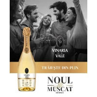Vinaria din Vale Vin spumant demisec alb Muscat 0,75l - thumbs image 2