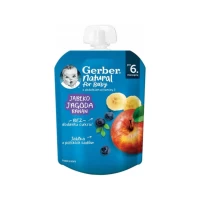 Gerber Piure din mere, afine si baban 80g