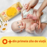Smile Baby Детские влажные салфетки с экстрактом ромашки, алоэ и витаминным комплексом с клапаном 60 - thumbs image 2