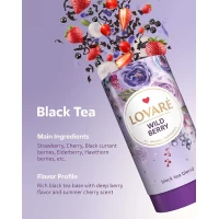 Lovare Ceai 80g negru Wild Berry, cu fructe de pădure și petale de flori - thumbs image 4