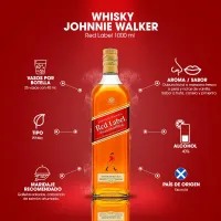 Johnnie Walker Red Label Whisky 40% 100 cl - thumbs image 2