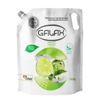 Galax Жидкое мыло запаска Aнтибакт. с экстрактом Лайма 1,5л