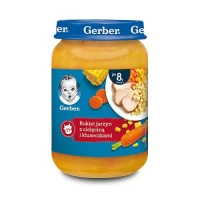 Gerber Piure de mix de legume cu vitel si paste 190g