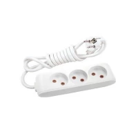 Удлинитель 3 розетки без заземления Multi - Let Viko by Panasonic. 3 м. Белый