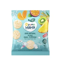 FrutoNanny Gustare crocanta de orez Mix multifruct (12+ luni), 30 g
