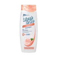 Шампунь Wash&Go с розовой водой для сухих и поврежденных волос 400 мл