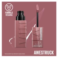 Maybelline Стойкая жидкая губная помада New York SuperStay Vinyl Ink 110 Awestruck с виниловым блеск - thumbs image 3