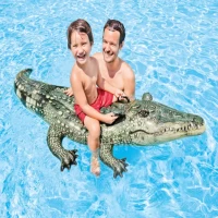 Pluta gonflabila Aligator cu manere, 170×86 cm, max. 40 kg, 3+ ani, Intex (57551) - thumbs image 2