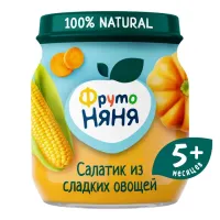 Пюре ФрутоНяня кукуруза-тыква-морковь 110г с 5месяцев - thumbs image 1