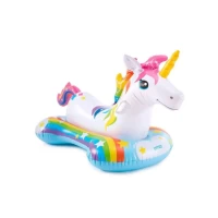 Pluta gonflabila Unicorn cu manere, 163×86 cm, pana la 40 kg, 3+ ani, Intex (57552)