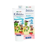 Pasta del Capitano Pasta de dinti pentru copii capsuna, 3+, 75 ml
