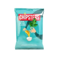 Chipster's Cipsuri cu gust de smintina si verdeata 180 g